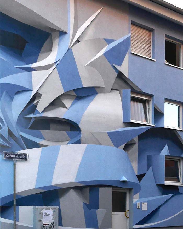 Artistul care schimbă fața clădirilor cu iluzii optice 3D spectaculoase