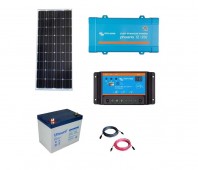 Kit Fotovoltaic Off-Grid 150W cu invertor de 250VA