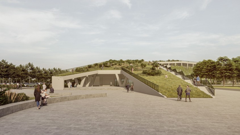 Cum va arăta noul Spital Municipal din Lugoj proiectat de TESSERACT Un pod verde &icirc;ntre comunitate