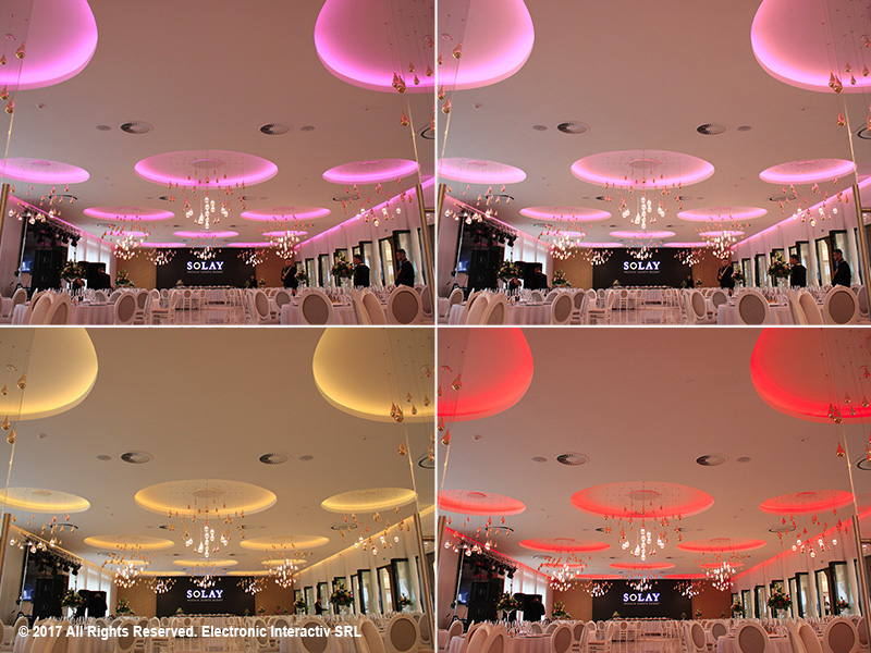 Iluminat ambiental - scafa cu leduri color iluminare banda led rgb - interior