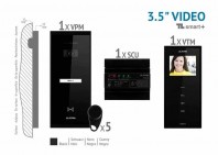Kit video SMART+ 3,5'', panou aparent - VKM.P1SR.T3S4.ELB04