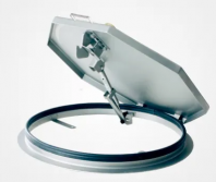 Capac metalic ALA Sistem SA4 - Capac metalic rotund antiefracție - balamale și telescoape cu gaz