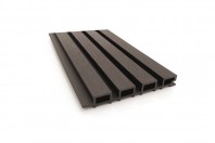 Riflaj canelat WPC negru, dimensiune: 220x26mm, lungime: 3600mm, cod: 60-531