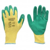Manusi tricot polycotton impregnate latex verde laty marimea 9 