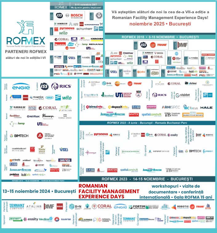 ROFMEX 2025 aduce la București lideri în workplace property & facility management din România și Europa
