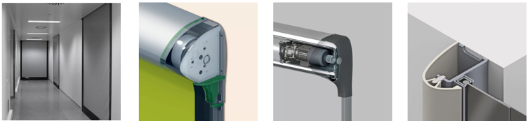 Ușa rapidă Dynaco D-313 Cleanroom CL4 Prima ușă rapidă pentru camere curate certificată ISO 14644-1 Clasa