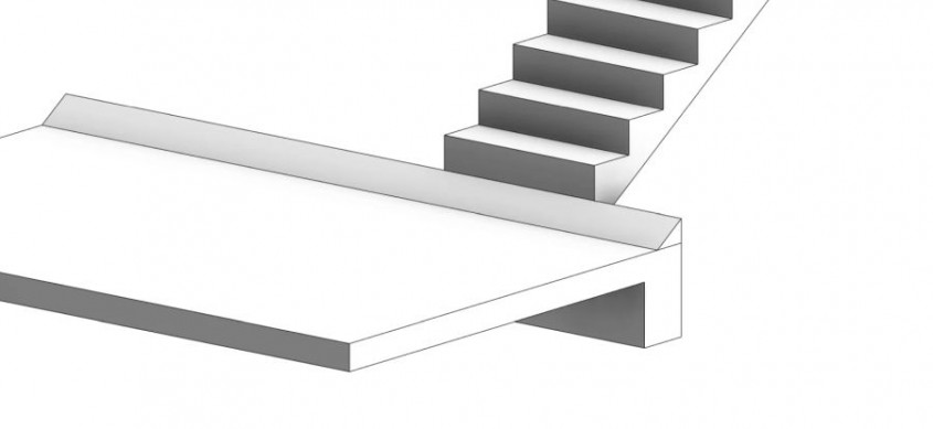 Modelarea scărilor ținând cont de diferența dintre finisaje