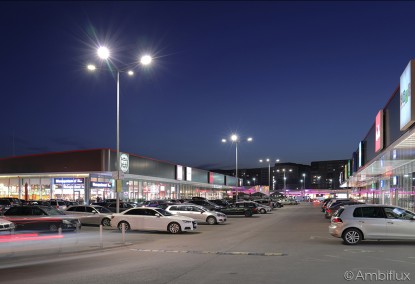 Iluminat led parcare parc retail  Prima Shops Oradea ELECTRONIC INTERACTIV