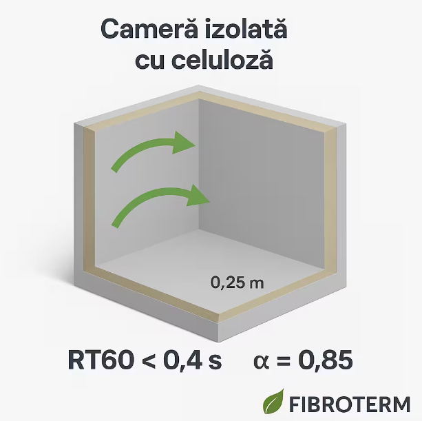 Izolare fonică cu celuloză: ghid complet 2025 pentru reducerea zgomotului și confort acustic