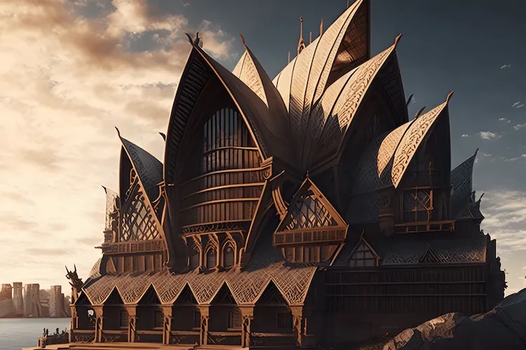 Opera din Sydney în stilul Tudor