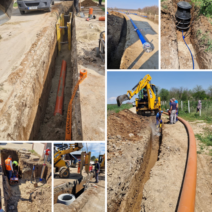 Stadiul proiectului rețea apă și canalizare Snagov