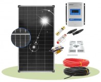 Kit solar fotovoltaic 150W pentru rulota cu controller MPPT