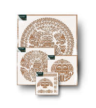 Mayan Pack - Pachet șabloane decorative reutilizabile decupate laser