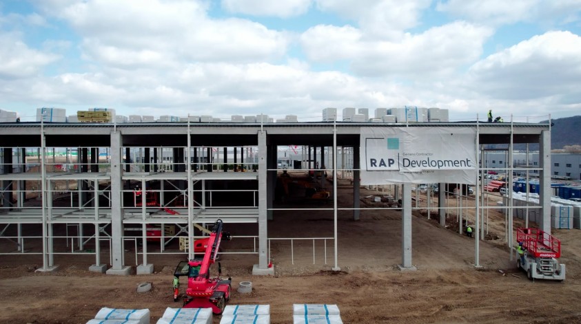 Constructie hală depozitare, post trafo, amenajări exterioare, împrejmuire și organizare de șantier  Brașov RAP DEVELOPMENT
