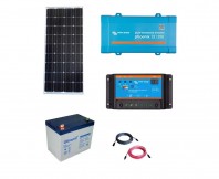 Kit Fotovoltaic Off-Grid 100W cu invertor de 250VA