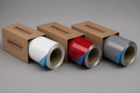 Bandă aluminiu 1050 H24 vopsită electrostatic RAL distribuită de Bandatech &mdash; cladding colorat izolații industriale png