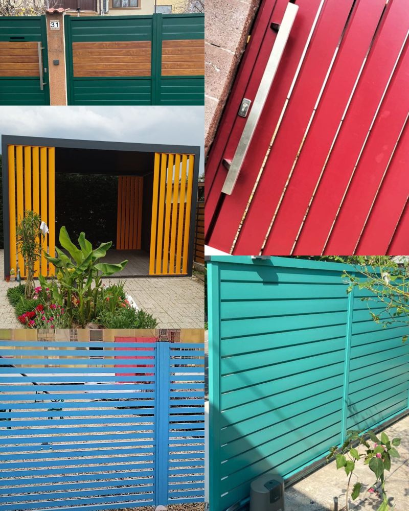 Porți, garduri și pergole din aluminiu – versatilitate și culoare nelimitată