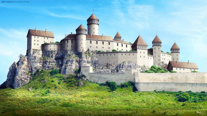Cum arătau în vremurile de glorie 7 castele în ruină din Europa printre care şi Cetatea