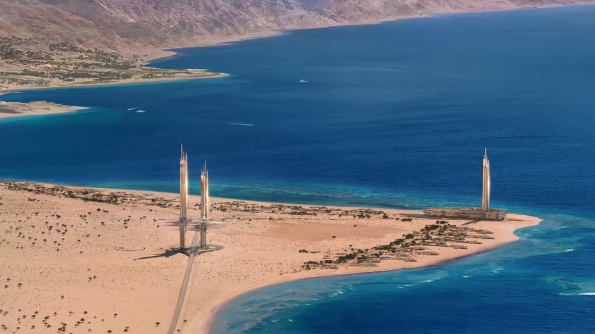 Arabia Saudită anunță un nou proiect SF: Doi zgârie-nori ca un miraj în deșert