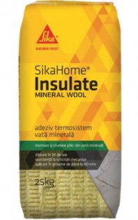 SikaHome® Insulate Mineral Wool - Adezivi pentru termosistem - vata minerala cu aditivi speciali pentru aderenta
