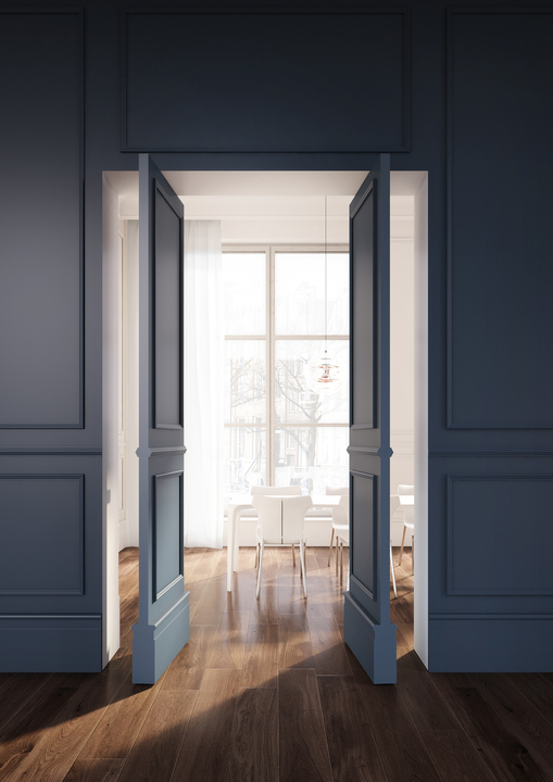 Idei interesante pentru a ascunde ușile într-un decor elegant