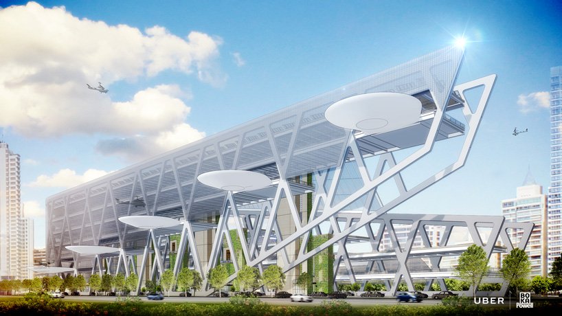 6 concepte magnifice pentru skyport-urile viitoarelor taxiuri zburătoare Uber