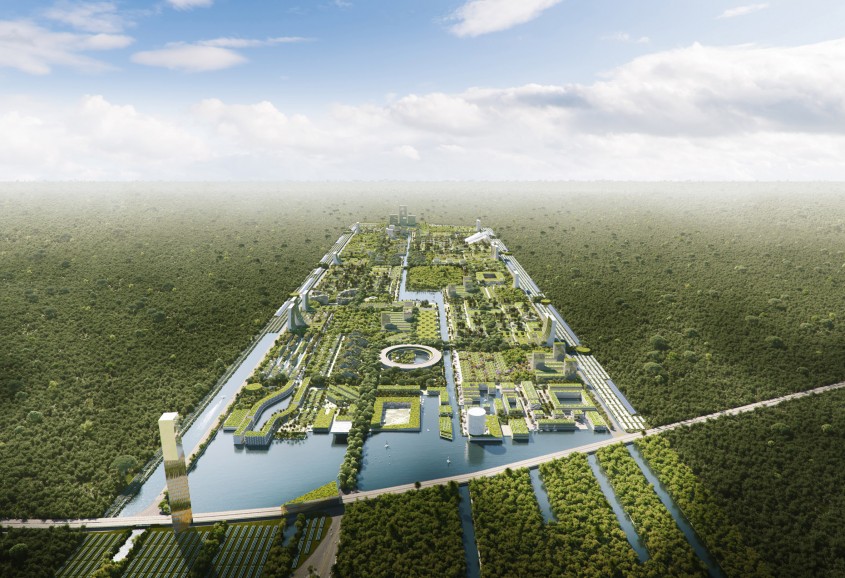 Un nou tip de așezare umană: Orașul-pădure acoperit cu 7,5 milioane de plante