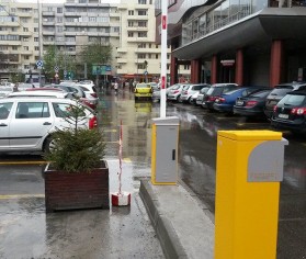 Sistem de parcare cu plata automată instalat în Moldova Mall, Iași
