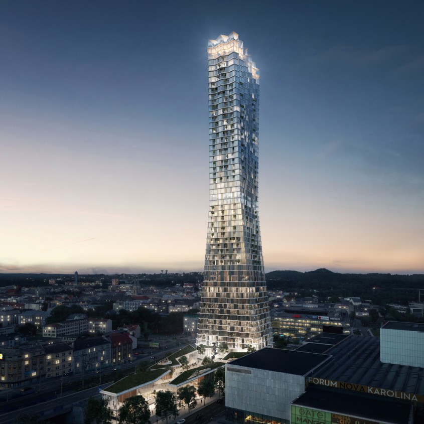 Cum va arăta cea mai înaltă clădire din Republica Cehă