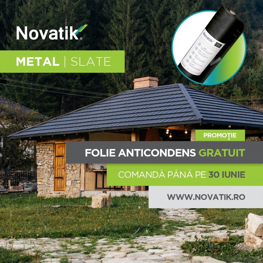 Descoperă promoția lunii iunie la acoperișurile metalice Novatik