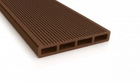 Placă gard WPC maro cu dungi, 20.6x150x4000mm, 23-512