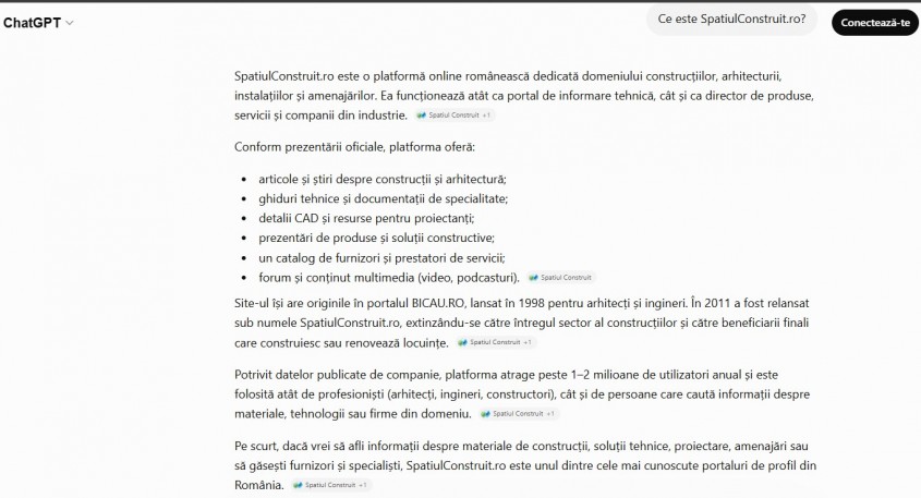 De ce inteligența artificială poate descrie incomplet un producător sau un furnizor din construcții și cum