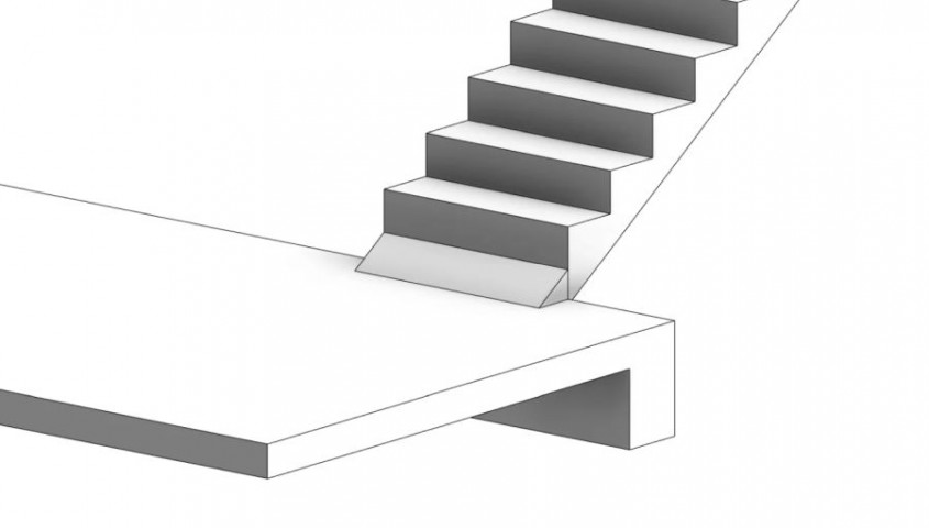 Modelarea scărilor ținând cont de diferența dintre finisaje