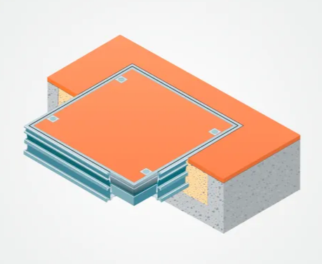 Capac canal placabil Seria 7500 - Capac acces placabil din aluminiu pentru accesul &icirc;n cămine de