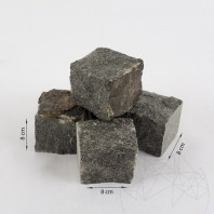 Piatra Cubica Granit Gri Antracit Natur, 8 x 8 x 8 cm  PC-3267