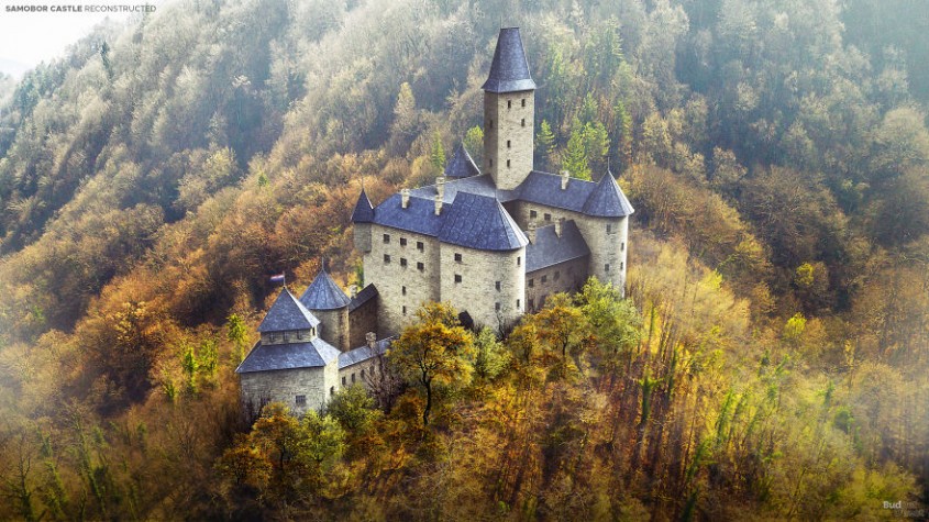 Cum arătau în vremurile de glorie 7 castele în ruină din Europa printre care şi Cetatea