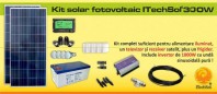 Kit (sistem) solar fotovoltaic ITechSol® 300 W - KIT300WM12VINV1000