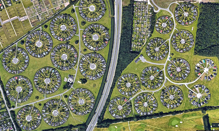 Uimitoarele grădini circulare de lângă Copenhaga, unde orășenii se bucură de o felie de natură (Foto)