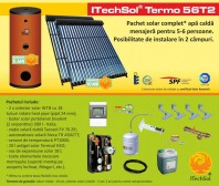 Pachet solar (kit) complet apa calda menajera pentru 5-6 persoane - ITechSol® Termo 56T2