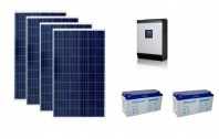 Sistem fotovoltaic Poweracu Off-Grid 1.5kwp cu invertor 3kva si stocare