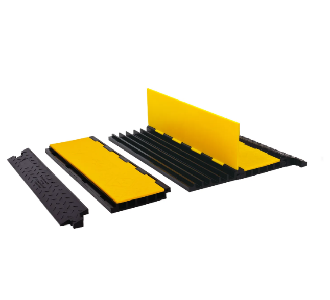 Rampă sistem protecţie cabluri 5 canale YELLOW JA.png