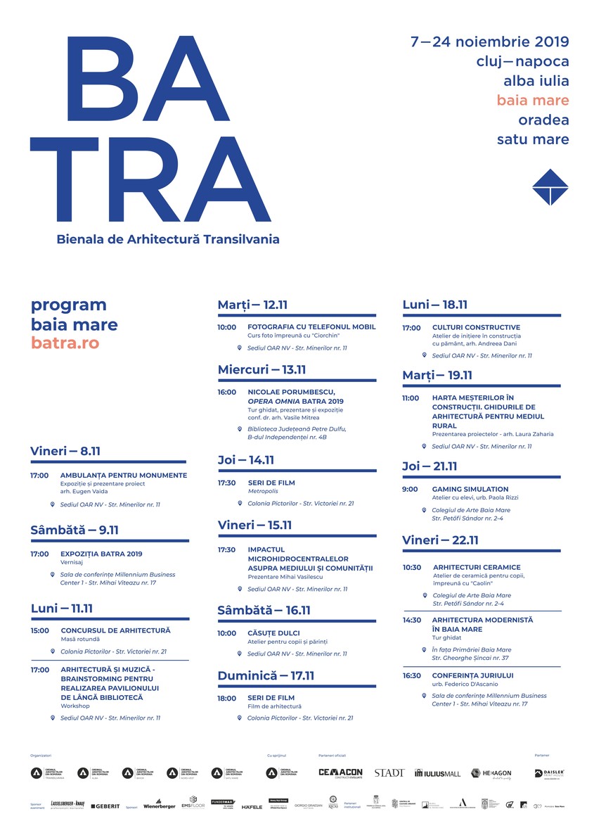 A început Bienala de Arhitectură Transilvania - BATRA 2019. Vezi programul evenimentelor