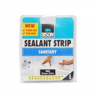 Bandă de etanșare siliconică BISON Sealant Strip, alb, 22mmx3,35m - Cod: 490101