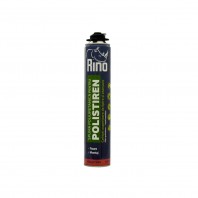 Spumă poliuretanică adezivă pentru polistiren RINO Polistiren, 750ml, pentru pistol - Cod : 515021