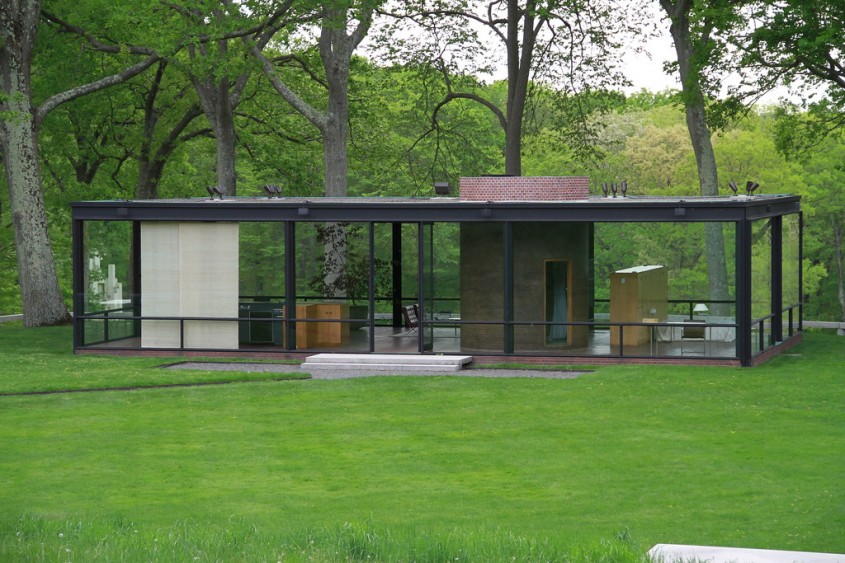 Casa din sticla din Connecticut, de Philip Johnson