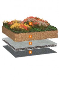 Pachet standard pentru acoperis cu vegetatie - Bauder Gründach-Paket 100 kg