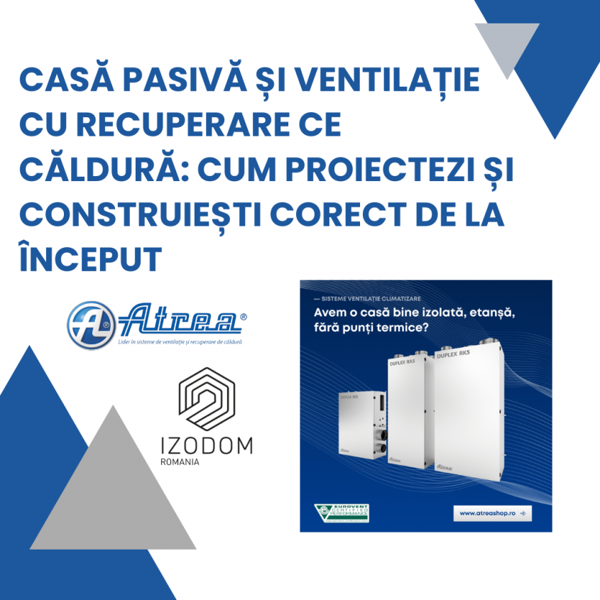 Casele pasive încep cu deciziile corecte: Webinar ATREA & Izodom