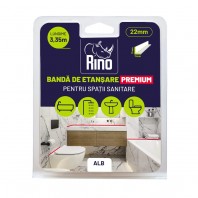 Bandă de etanșare siliconică Rino Premium, alb, 22mmx3,35m - Cod : 512004