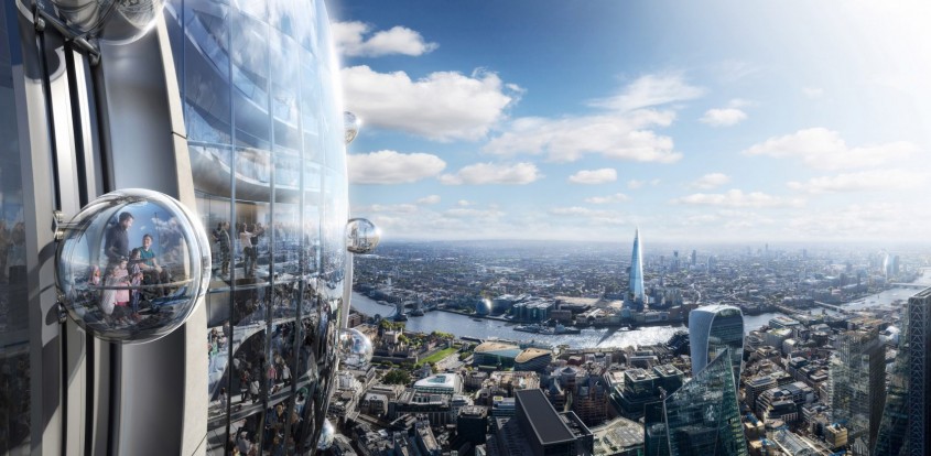 Un zgârie-nori ca o lalea, cu un carusel în vârf, ar putea fi construit în Londra