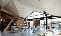 Un vechi restaurant japonez transformat in salon de coafura Arhitectul japonez Cohta Asano a transformat spatiul